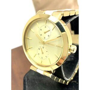 Michael Kors Women's Watch MK6472 Garner Quartz Gold Steel White Plastic 38mm